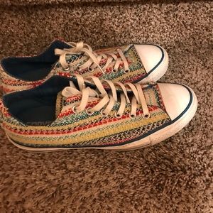 Converse multi colored shoes
